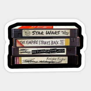 Retro VHS shirt Sticker